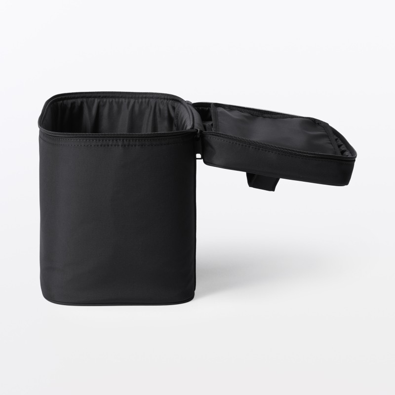 일본 무인양품 재생 나일론 메이크업 박스 M 24x16.5x23cm 블랙