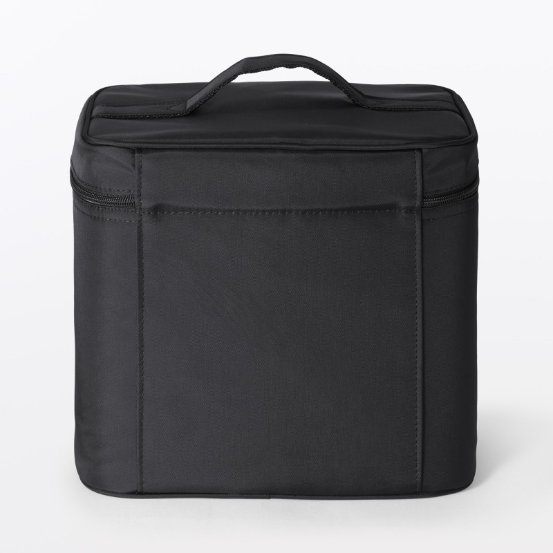 일본 무인양품 재생 나일론 메이크업 박스 M 24x16.5x23cm 블랙