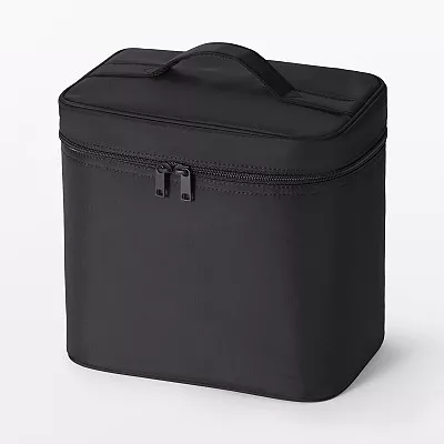 일본 무인양품 재생 나일론 메이크업 박스 M 24x16.5x23cm 블랙