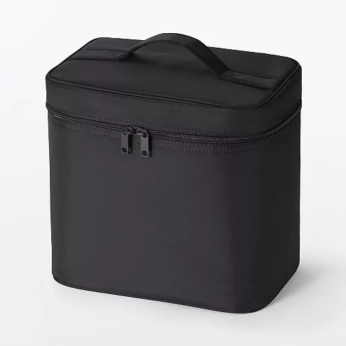 일본 무인양품 재생 나일론 메이크업 박스 M 24x16.5x23cm 블랙