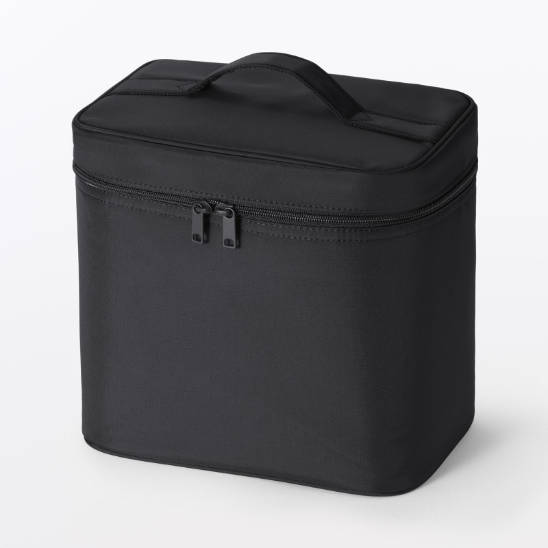 일본 무인양품 재생 나일론 메이크업 박스 M 24x16.5x23cm 블랙
