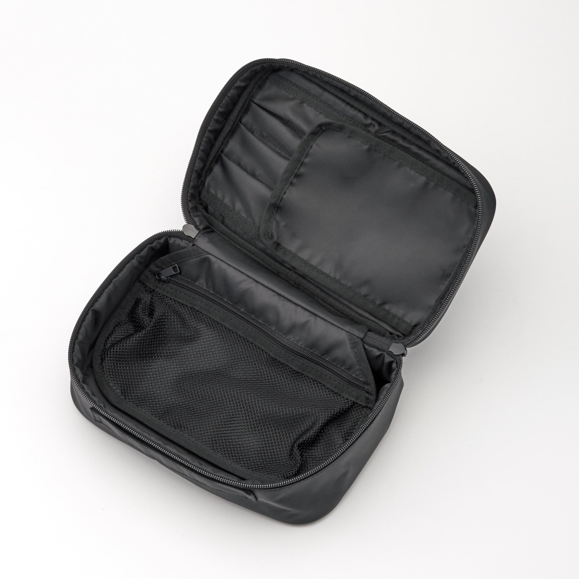 일본 무인양품 재생 나일론 메이크업 박스 S 23x15.5x9cm 블랙