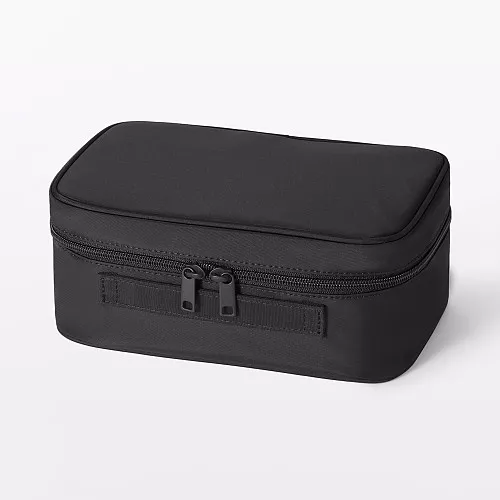 일본 무인양품 재생 나일론 메이크업 박스 S 23x15.5x9cm 블랙