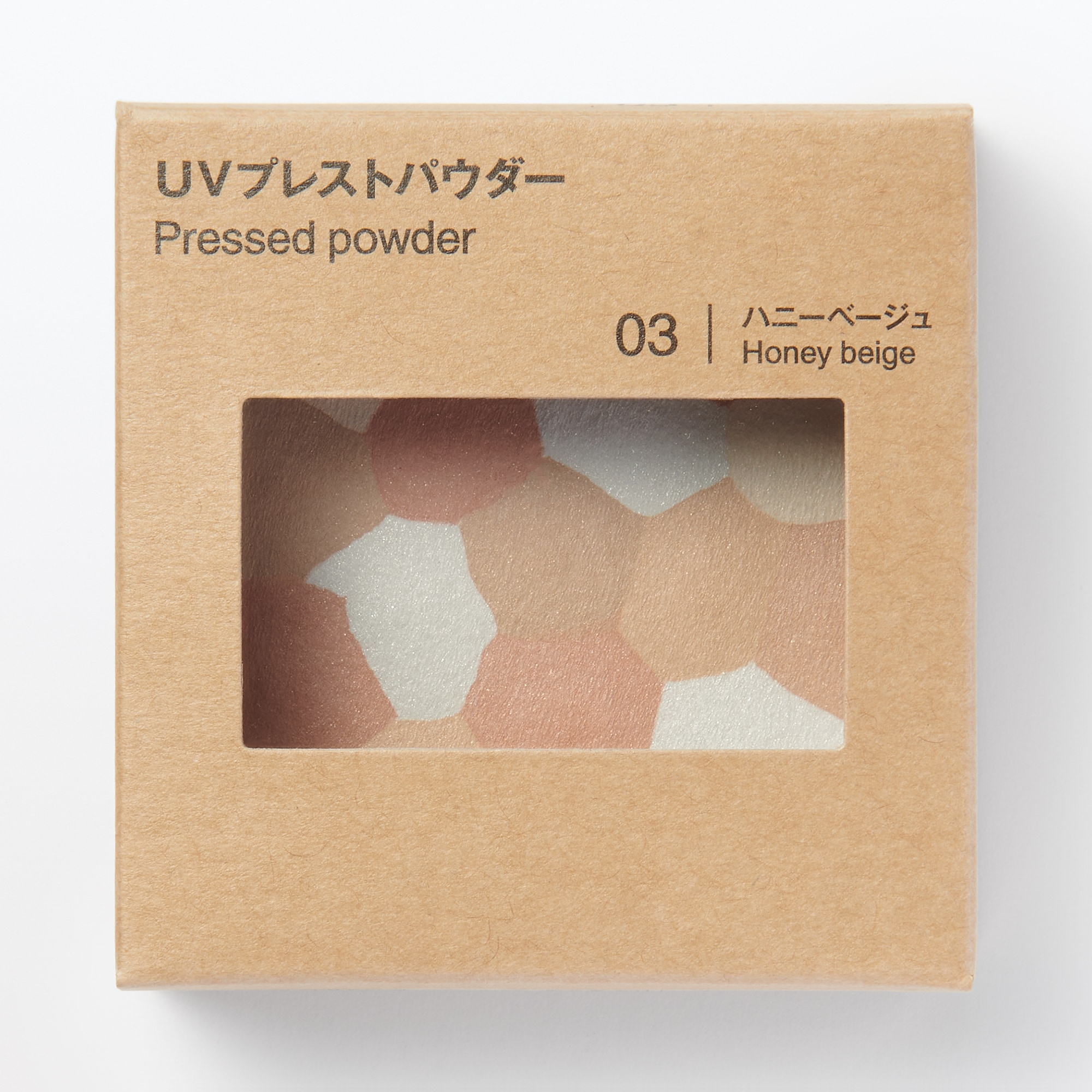 일본 무인양품 UV 프레스트 파우더 SPF33 허니 베이지 9.1g