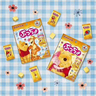 UHA 미각당 푸쵸 소프트 캔디 곰돌이 푸 허니유자맛 52g