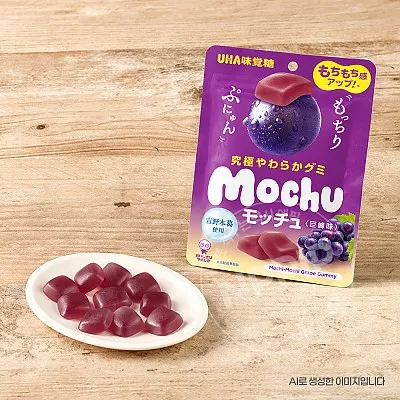 UHA미각당 모츄 사쿠란보 체리맛 젤리 45g