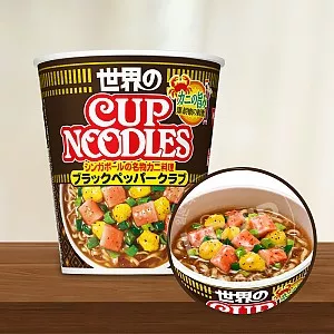 닛신 컵누들 블랙페퍼 클럽 싱가폴 명물 게요리맛 78g