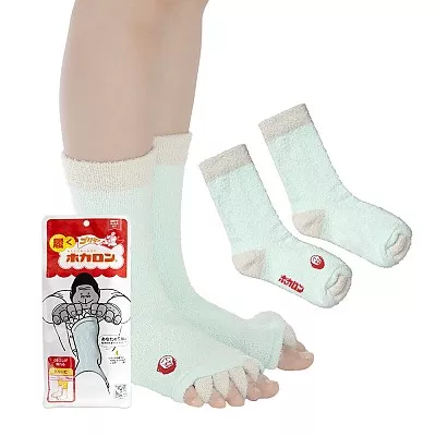 일본 도시샤 고릴라 호카론 발가락 보온 양말 크루 23-25cm (민트/핑크/레드)