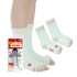 일본 도시샤 고릴라 호카론 발가락 보온 양말 크루 23-25cm (민트/핑크/레드)