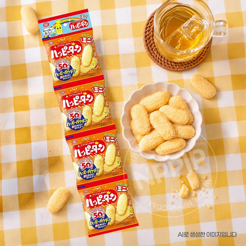 카메다제과 해피탄 미니 4연팩 일본 과자