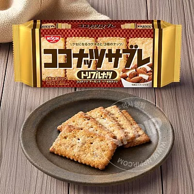 닛신 코코넛 사브레 트리플 넛츠맛 16매입