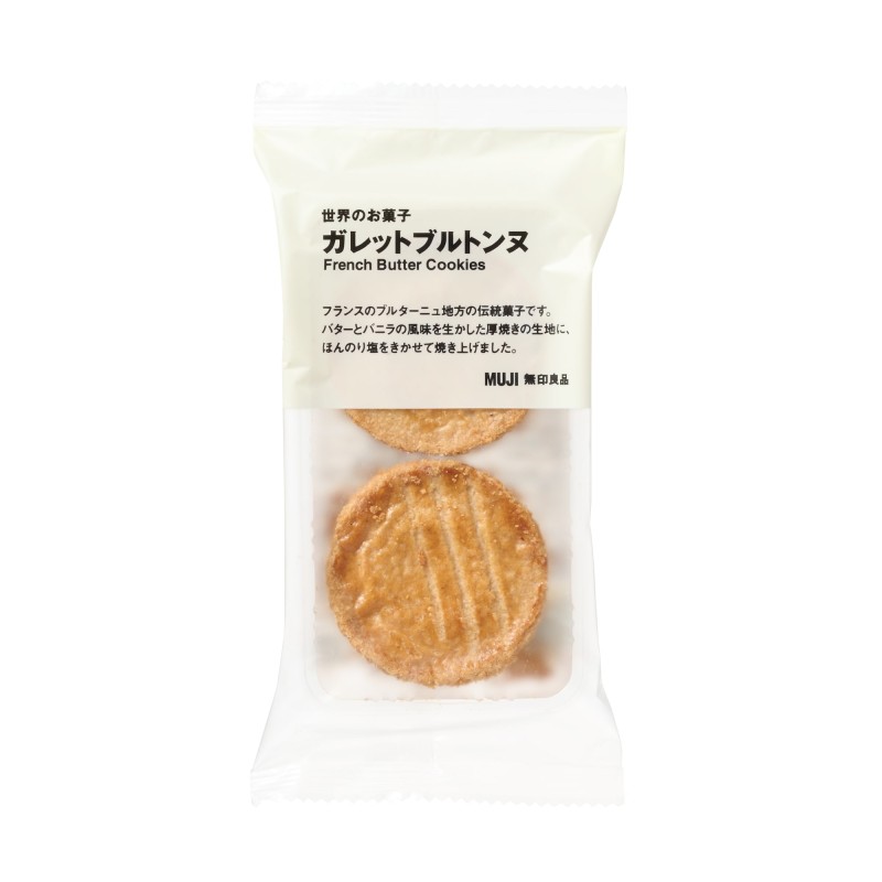 일본 무인양품 세계의 과자 갈레트 브르톤 46g 2개입
