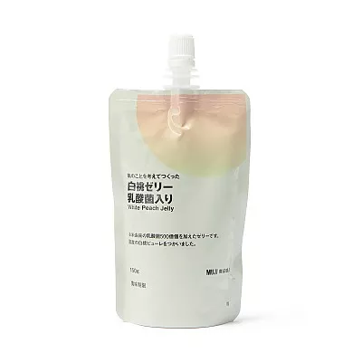 일본 무인양품 피부를 생각해 만든 유산균 백도 젤리 150g
