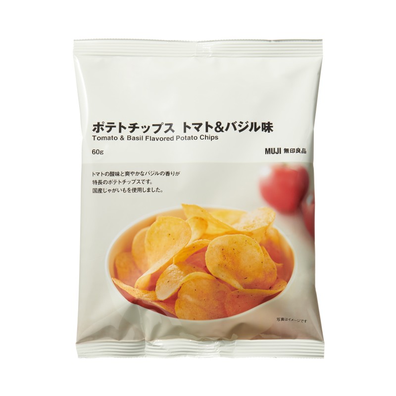 일본 무인양품 포테이토칩 토마토 바질맛 60g